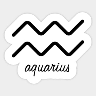 Aquarius Symbol Sticker